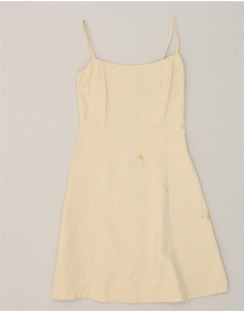 MARELLA Womens Sundress UK 8 Small Beige | Vintage Marella | Thrift | Second-Hand Marella | Used Clothing | Messina Hembry 