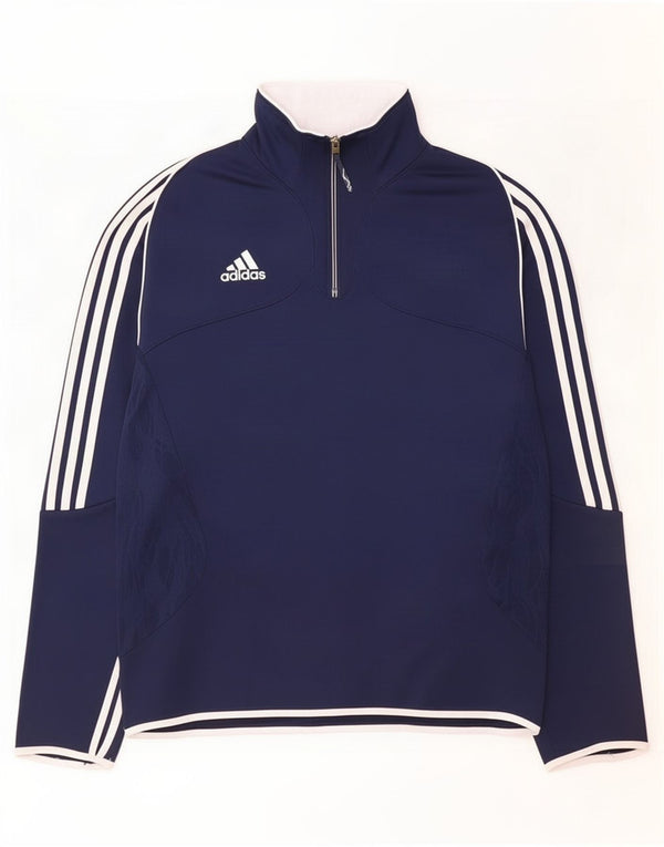 Adidas Mens Pullover Tracksuit Top Jacket UK 44/46 Large Navy Blue