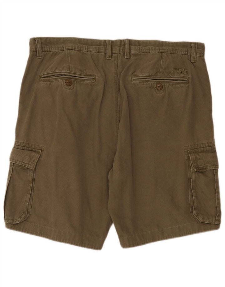 Weird Fish Mens Cargo Shorts W38 XL Khaki Cotton