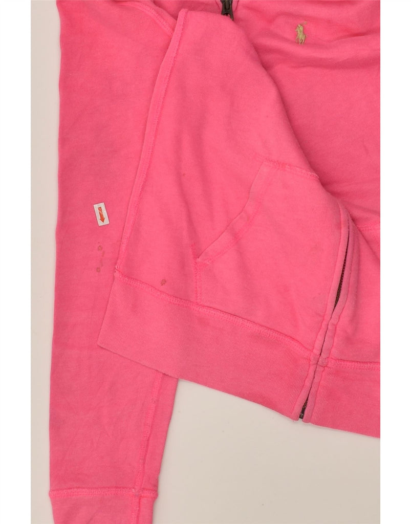 POLO RALPH LAUREN Girls Zip Hoodie Sweater 12-13 Years Large Pink Cotton | Vintage Polo Ralph Lauren | Thrift | Second-Hand Polo Ralph Lauren | Used Clothing | Messina Hembry 