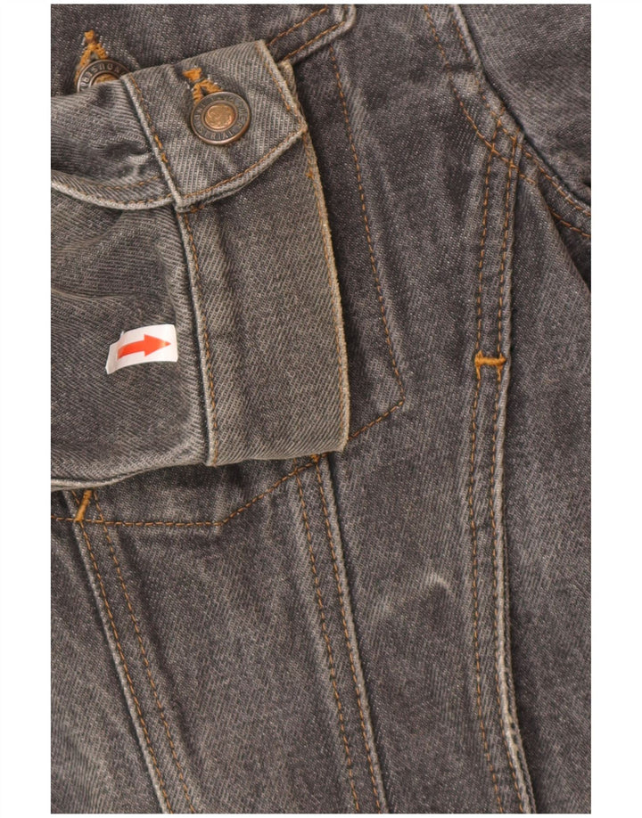 Tavarner Womens Denim Jacket UK 14 Medium Grey Cotton
