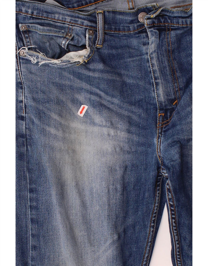 LEVI'S Mens 504 Straight Jeans W36 L32 Blue Cotton Vintage Levi's and Second-Hand Levi's from Messina Hembry 