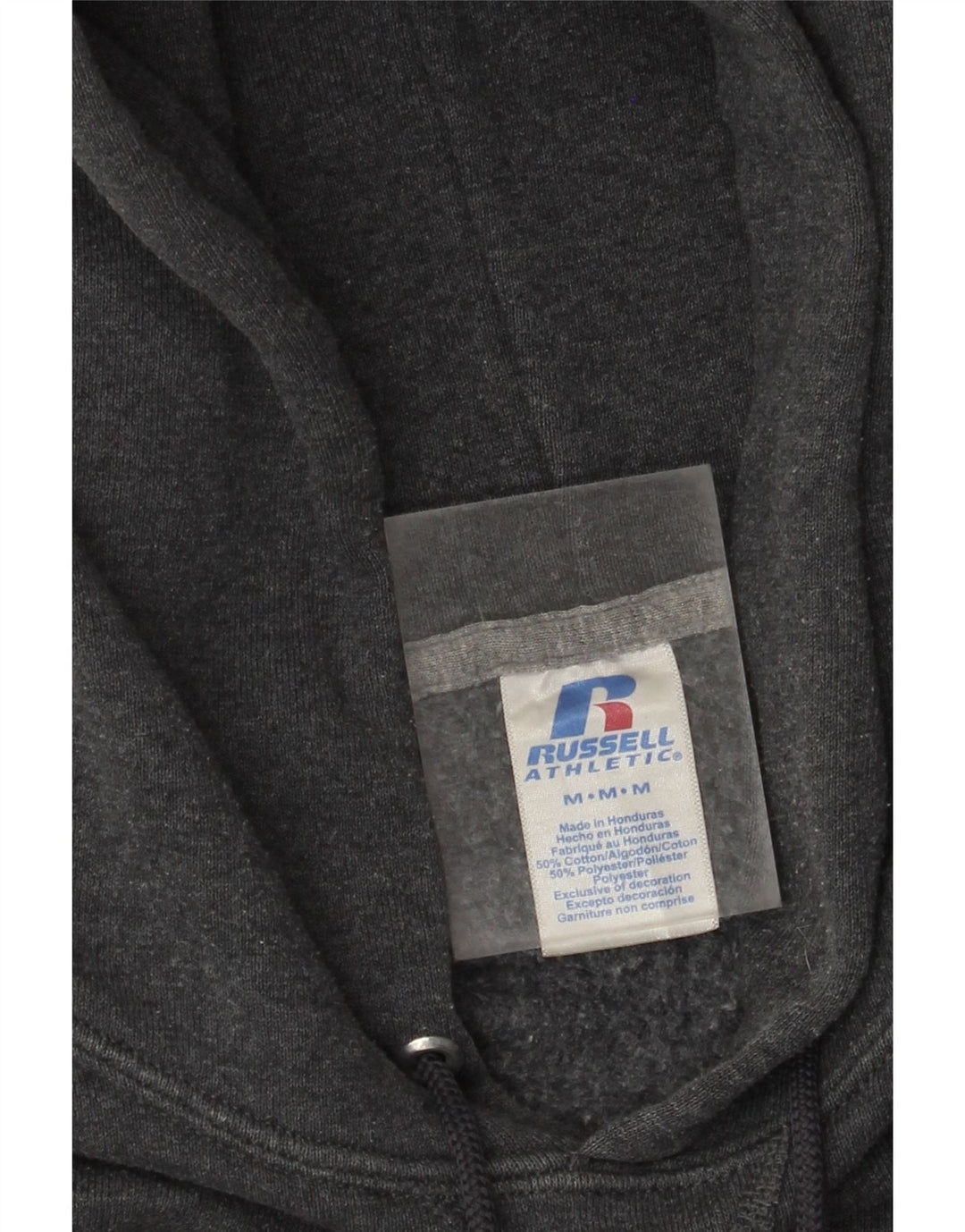 RUSSELL ATHLETIC Mens Cougars Graphic Hoodie Jumper Medium Grey Cotton