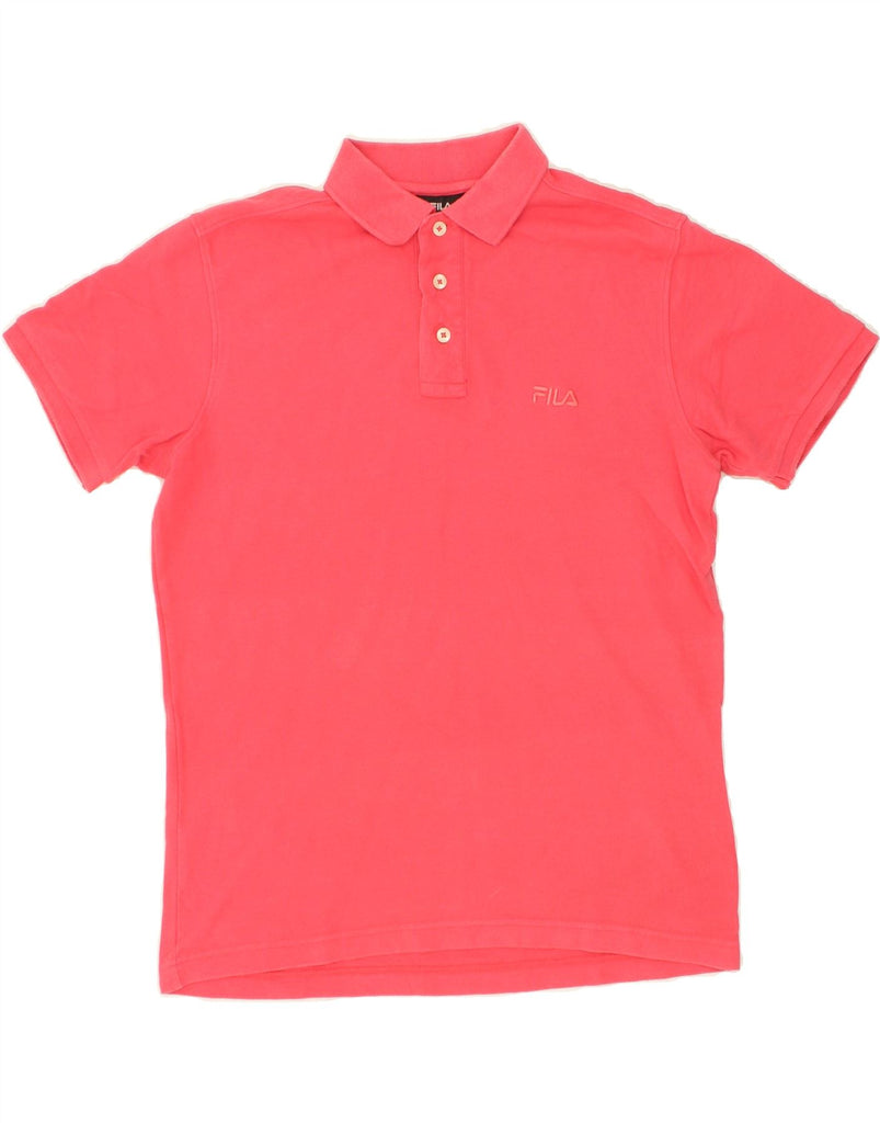 FILA Mens Polo Shirt Small Pink Cotton Vintage Fila and Second-Hand Fila from Messina Hembry 