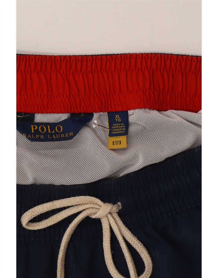 Polo Ralph Lauren Mens Swimming Shorts XL Navy Blue Polyester
