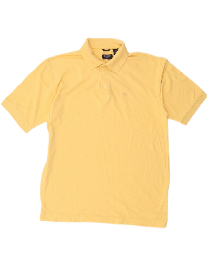 Dockers Mens Polo Shirt Medium Yellow Cotton