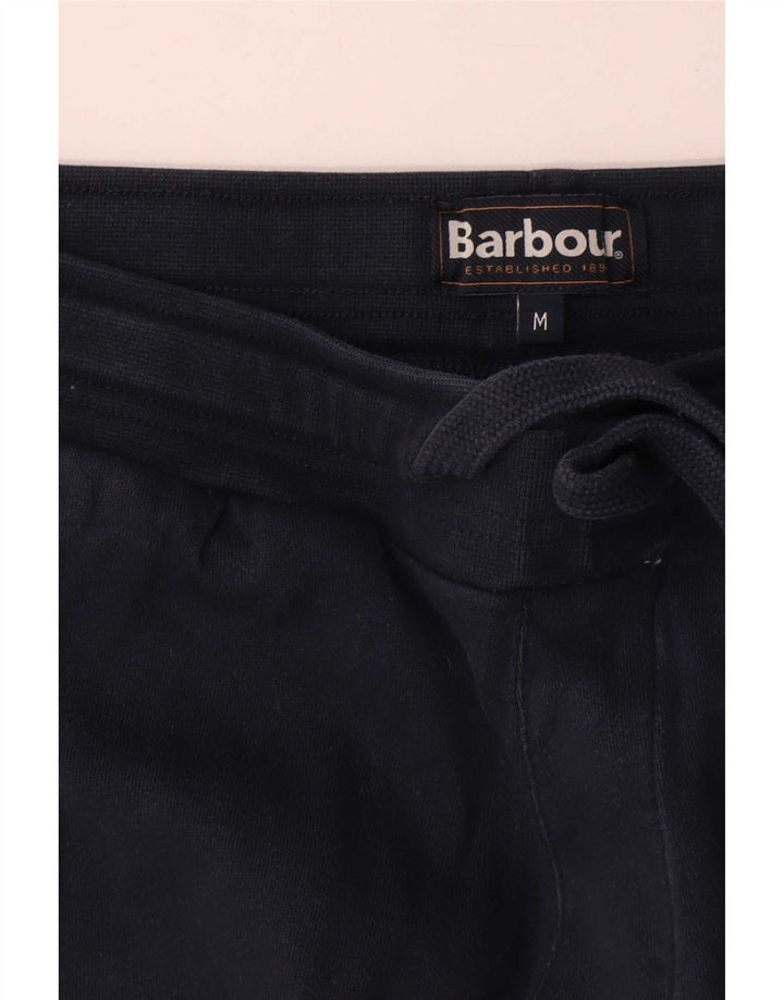 Barbour Mens Tracksuit Trousers Joggers Medium Navy Blue Cotton