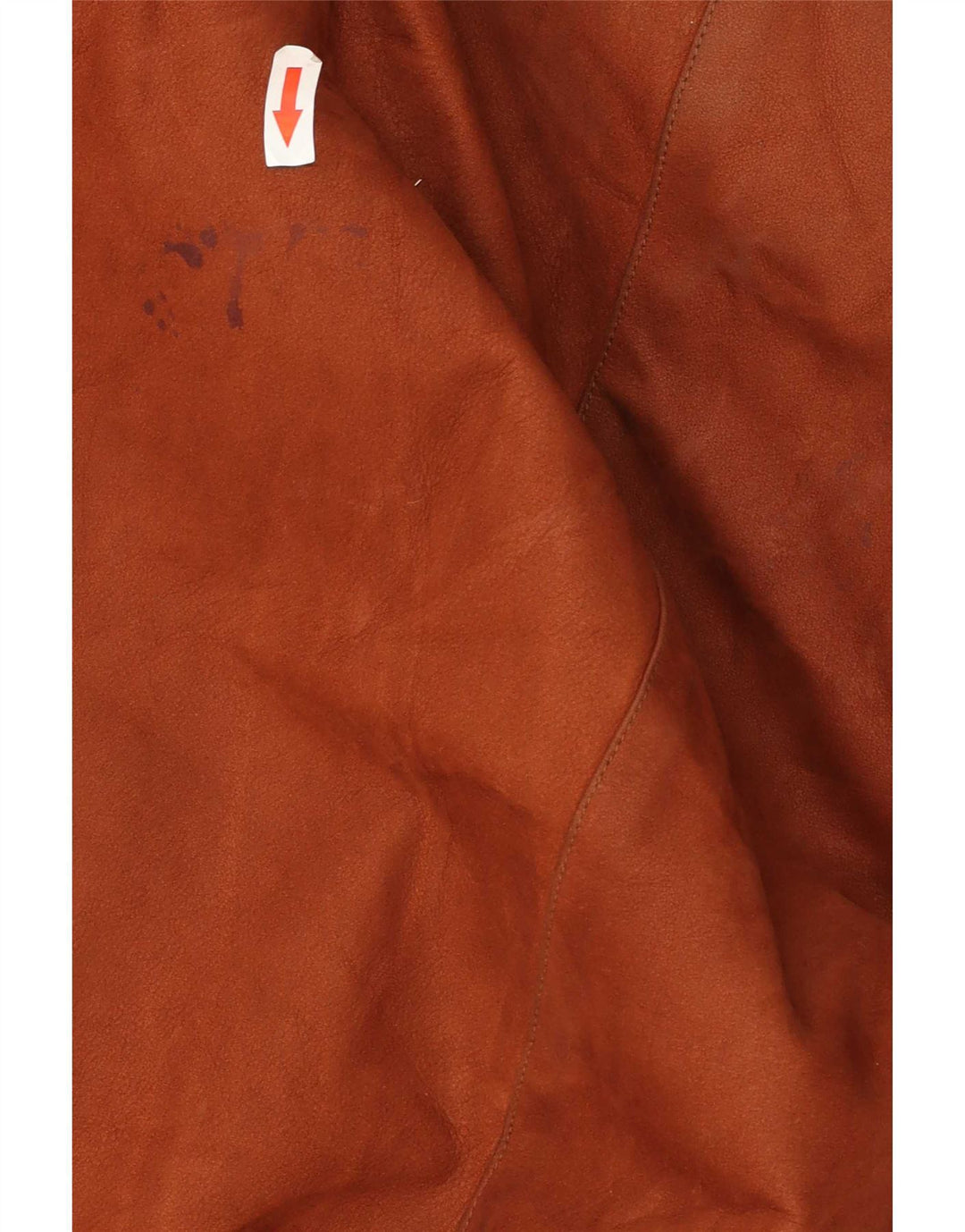 Vintage Womens Leather Coat UK 20 2XL Brown