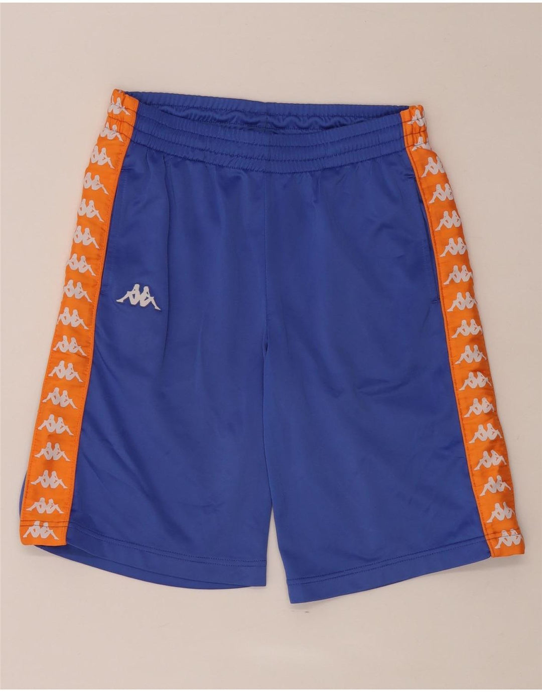 Kappa Boys Graphic Sport Shorts 13-14 Years  Blue Colourblock Polyester