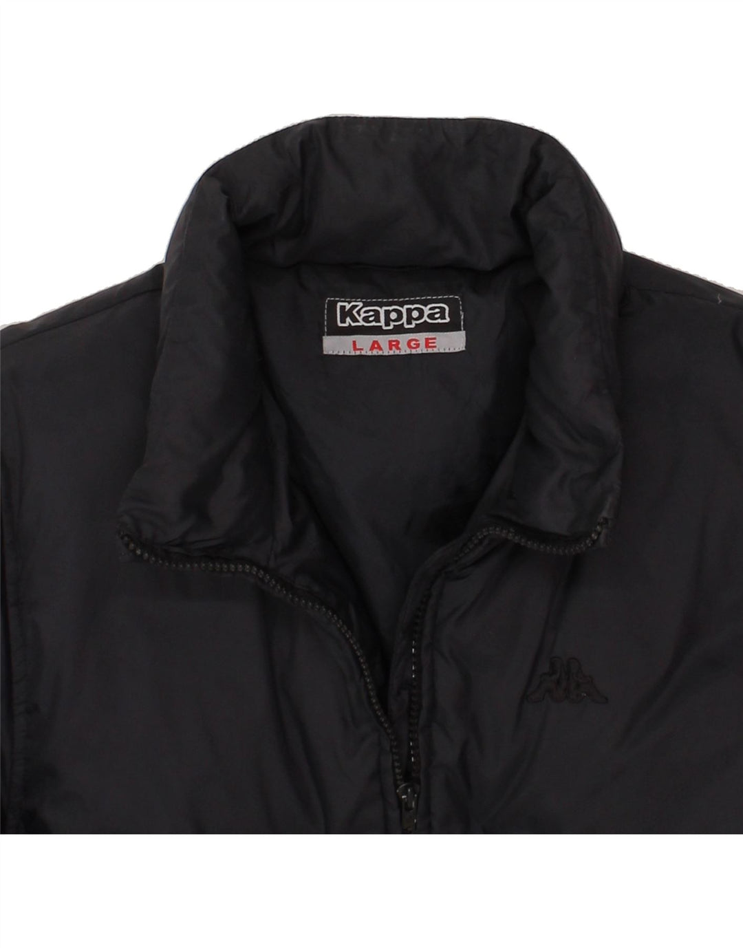 KAPPA Womens Padded Jacket UK 16 Large Black Polyamide Vintage Kappa and Second-Hand Kappa from Messina Hembry 