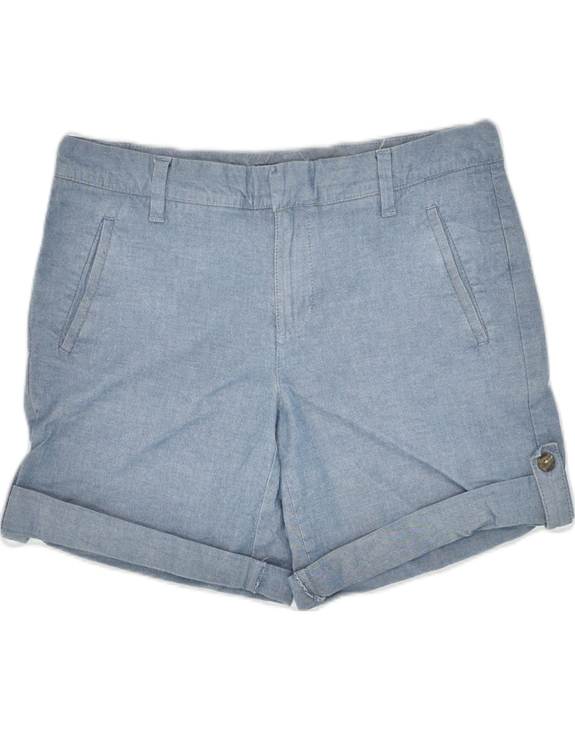 TOMMY HILFIGER Womens Casual Shorts US 4 Small W34 Blue Cotton | Vintage Tommy Hilfiger | Thrift | Second-Hand Tommy Hilfiger | Used Clothing | Messina Hembry 