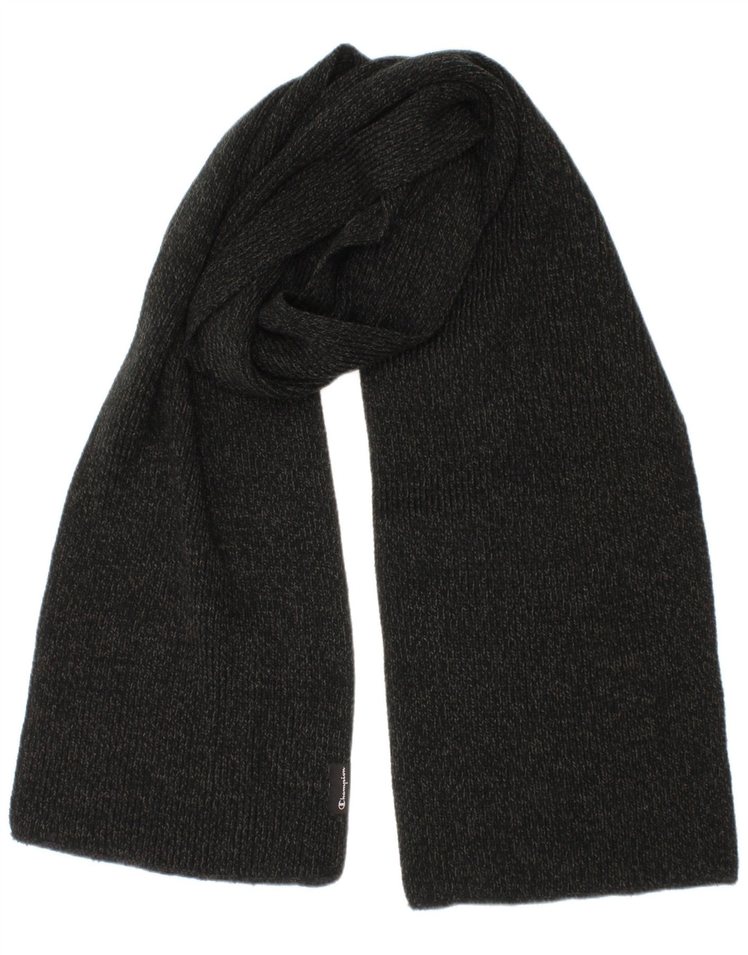 Champion Mens Knit Rectangle Scarf One Size Grey Acrylic