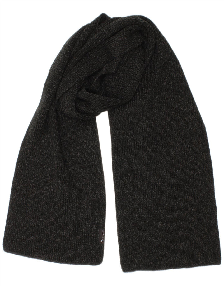 Champion Mens Knit Rectangle Scarf One Size Grey Acrylic