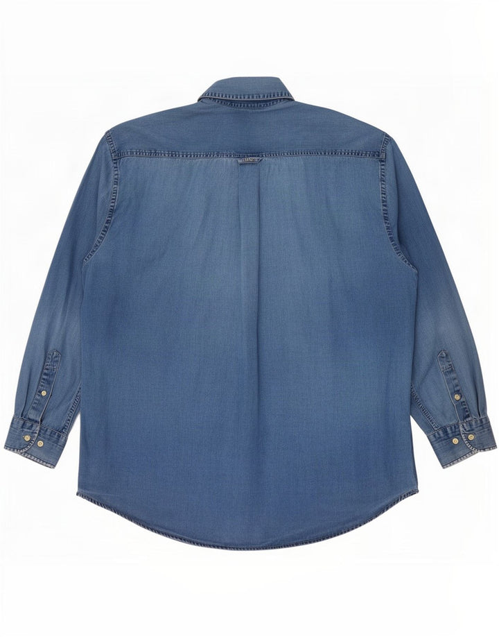 Gant Mens Denim Shirt XL Blue Cotton