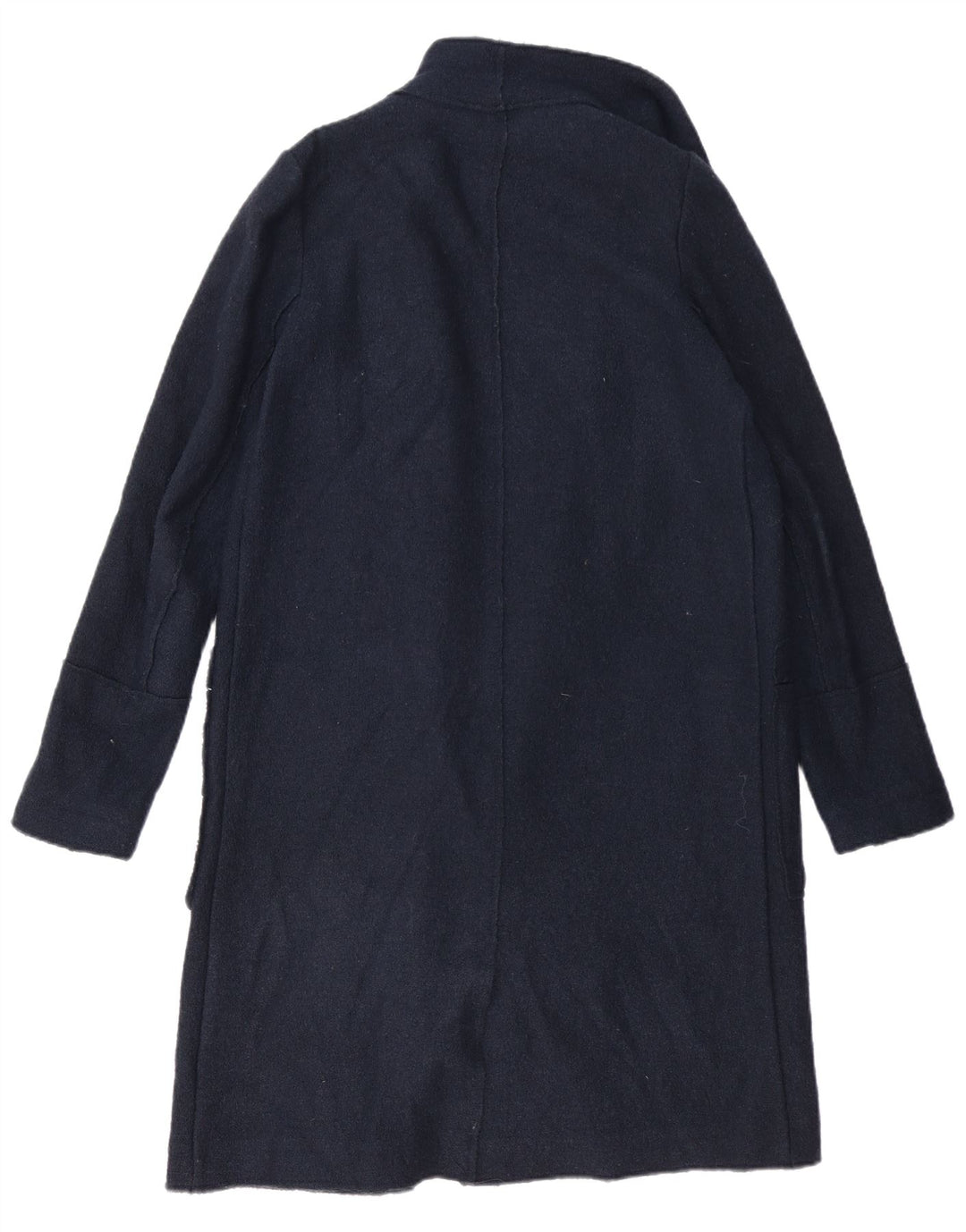 Zara Womens Oversized Overcoat UK 6 XS Navy Blue