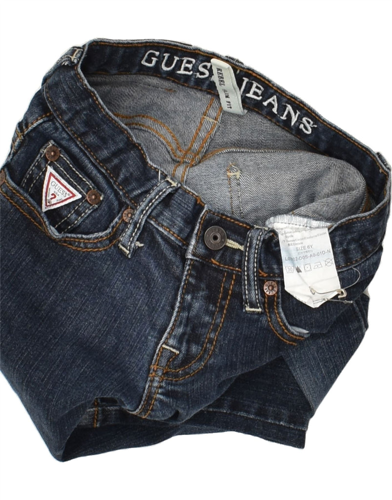 GUESS Girls Slim Jeans 5-6 Years W22 L22  Blue Cotton | Vintage Guess | Thrift | Second-Hand Guess | Used Clothing | Messina Hembry 