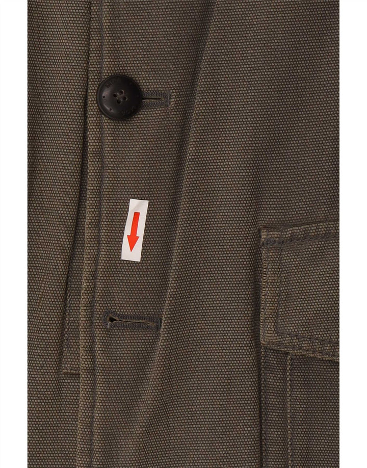 Marlboro Classics Mens Utility Jacket EU 56 3XL Grey Cotton