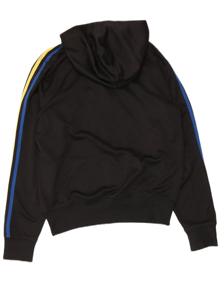Adidas Mens Zip Hoodie Sweater Medium Black Polyester
