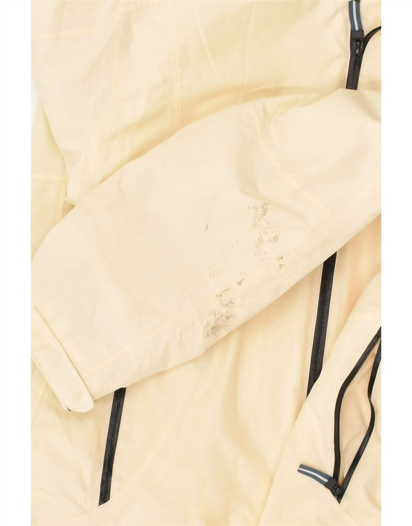 SERGIO TACCHINI Womens Rain Jacket IT 46 Small Beige Polyester | Vintage Sergio Tacchini | Thrift | Second-Hand Sergio Tacchini | Used Clothing | Messina Hembry 