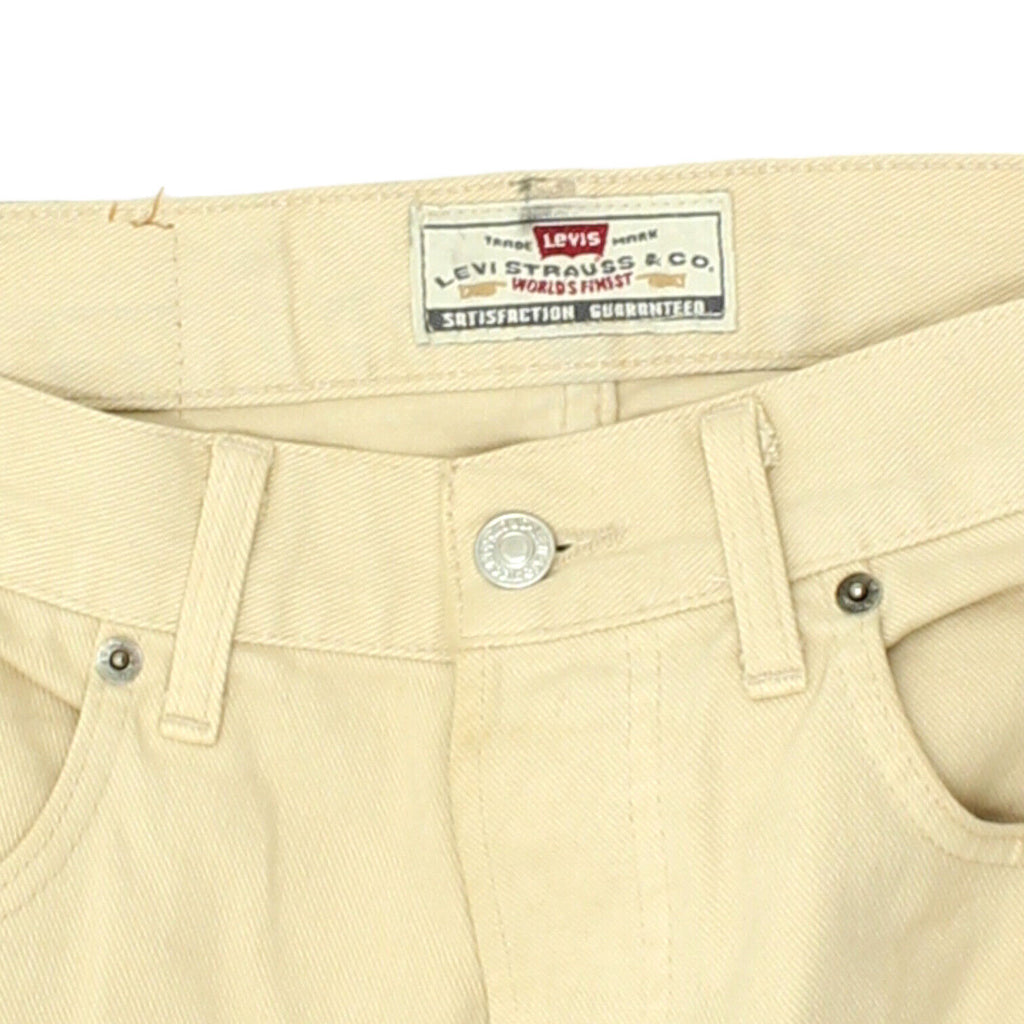 Levi Strauss & Co Mens Beige Cotton Twill Jeans | Vintage Luxury Designer VTG | Vintage Messina Hembry | Thrift | Second-Hand Messina Hembry | Used Clothing | Messina Hembry 