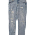 Zara Mens Distressed Slim Jeans UE 42 Large W32 L28 Blue