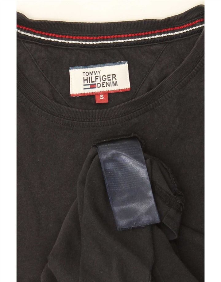 Tommy Hilfiger Mens T-Shirt Top Small Black Cotton