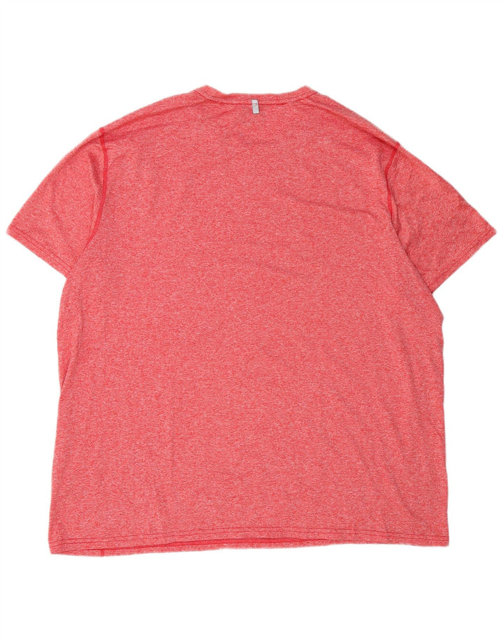 RUSSELL ATHLETIC Mens T-Shirt Top UK 50/52 2XL Red Polyester