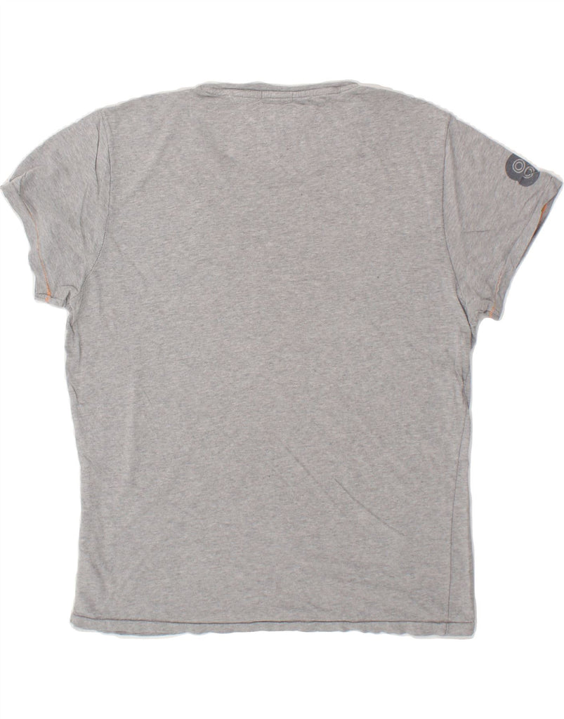 TOMMY HILFIGER Mens Graphic T-Shirt Top Medium Grey Cotton Vintage Tommy Hilfiger and Second-Hand Tommy Hilfiger from Messina Hembry 