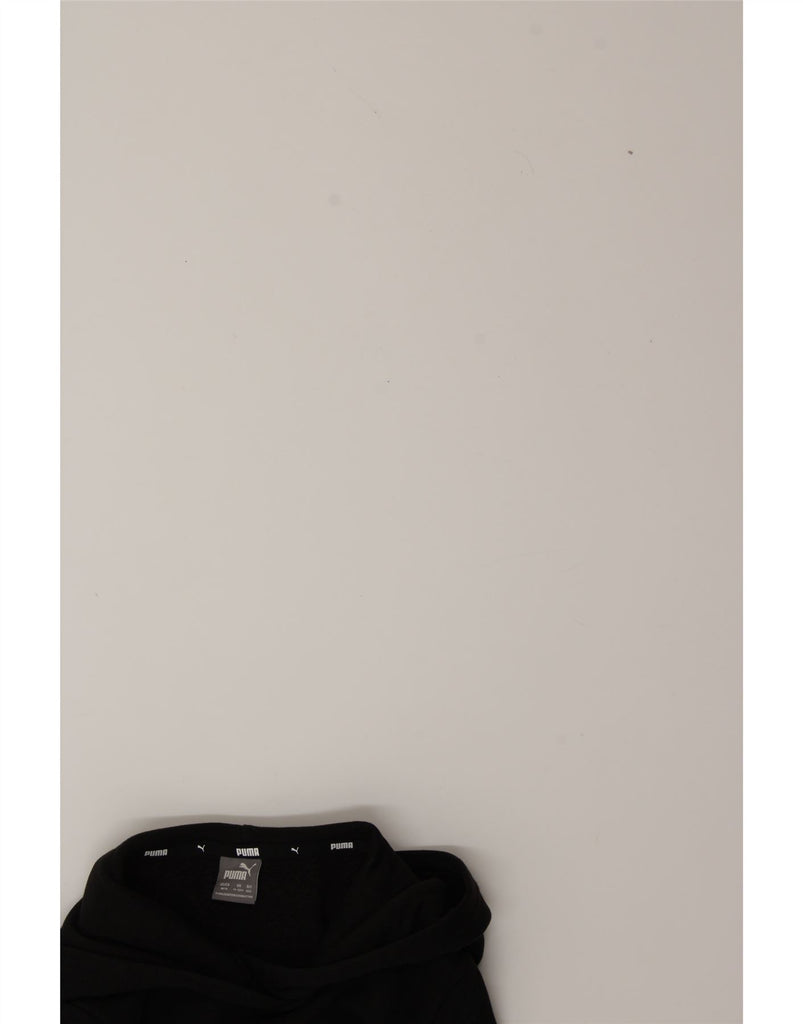 PUMA Boys Graphic Hoodie Jumper 11-12 Years Black Cotton Vintage Puma and Second-Hand Puma from Messina Hembry 