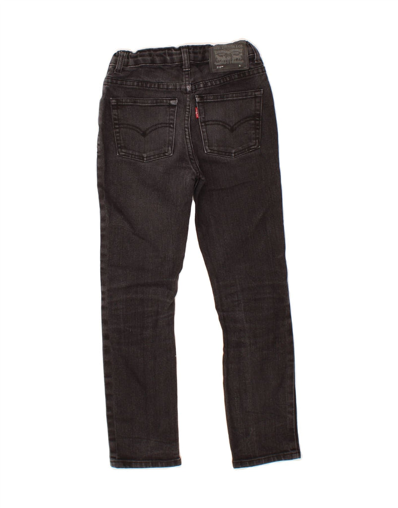LEVI'S Boys 510 Skinny Jeans 7-8 Years W22 L22 Black Vintage Levi's and Second-Hand Levi's from Messina Hembry 