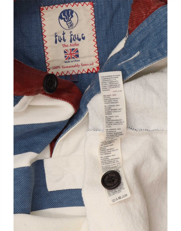 Fat Face Mens The Airlie Sweatshirt Jumper Medium White Colourblock