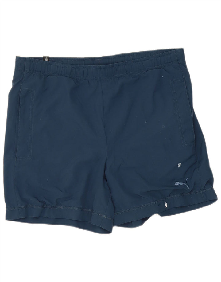 Puma Mens Sport Shorts Small Navy Blue