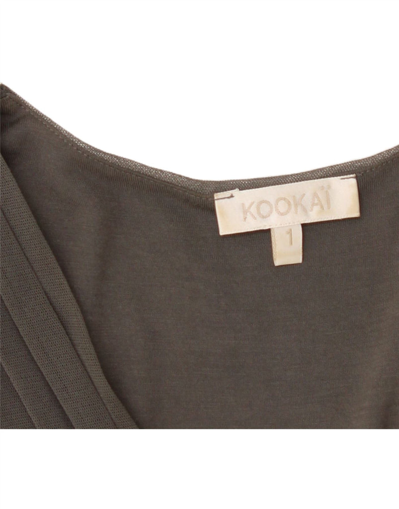 KOOKAI Womens Sleeveless A-Line Dress UK 8 Small Grey Vintage Kookai and Second-Hand Kookai from Messina Hembry 
