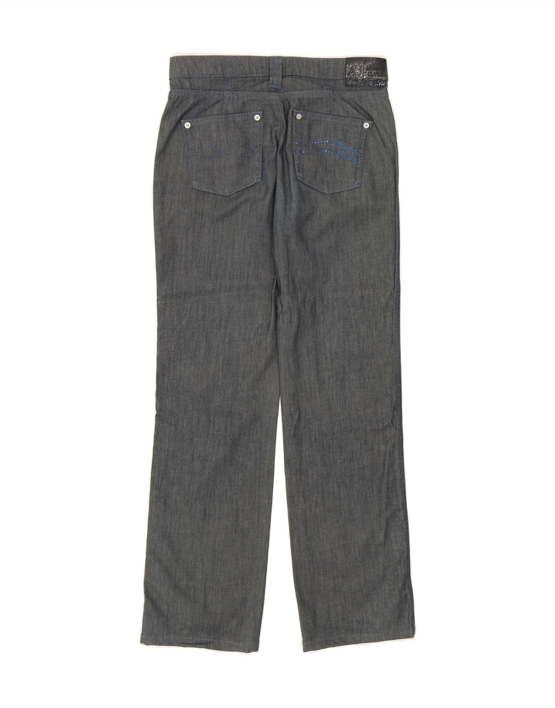 ARMANI Womens Straight Jeans W28 L30 Blue Cupro Vintage Armani and Second-Hand Armani from Messina Hembry 