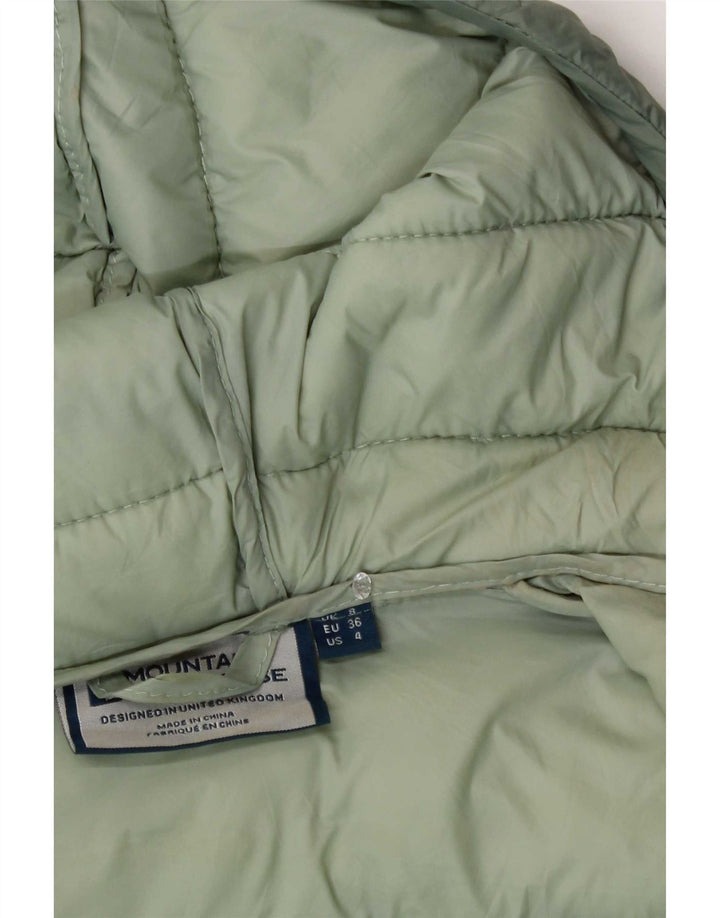 Mountain Warehouse Womens Hooded Padded Jacket UK 8 Small Green Polyester