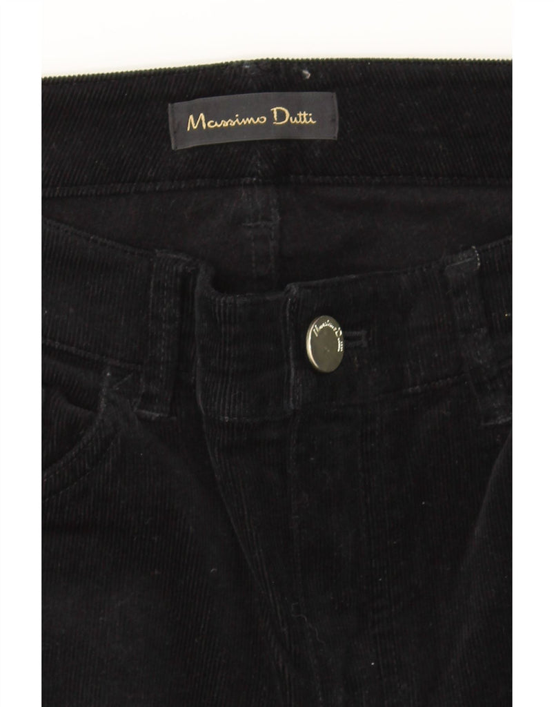 MASSIMO DUTTI Womens Skinny Corduroy Trousers EU 38 Small W28 L30 Black Vintage Massimo Dutti and Second-Hand Massimo Dutti from Messina Hembry 