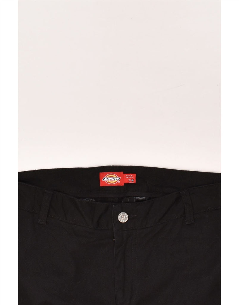 DICKIES Womens Bootcut Casual Trousers US 16 2XL  W38 L32  Black Cotton | Vintage Dickies | Thrift | Second-Hand Dickies | Used Clothing | Messina Hembry 