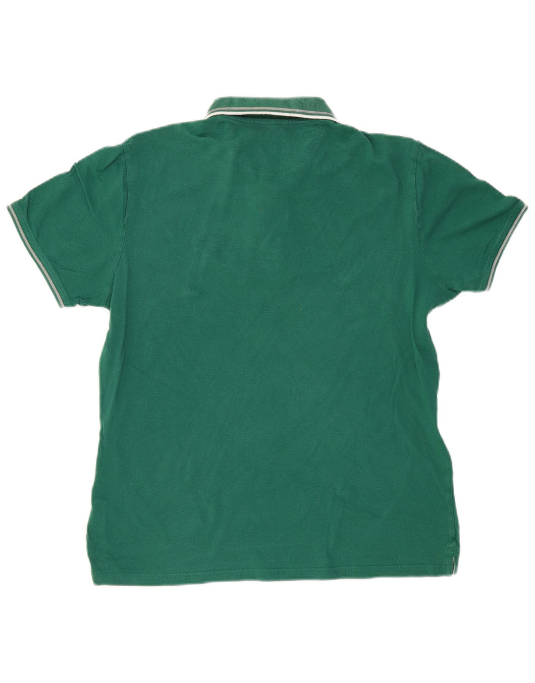 CHAMPION Mens Polo Shirt XL Green Cotton