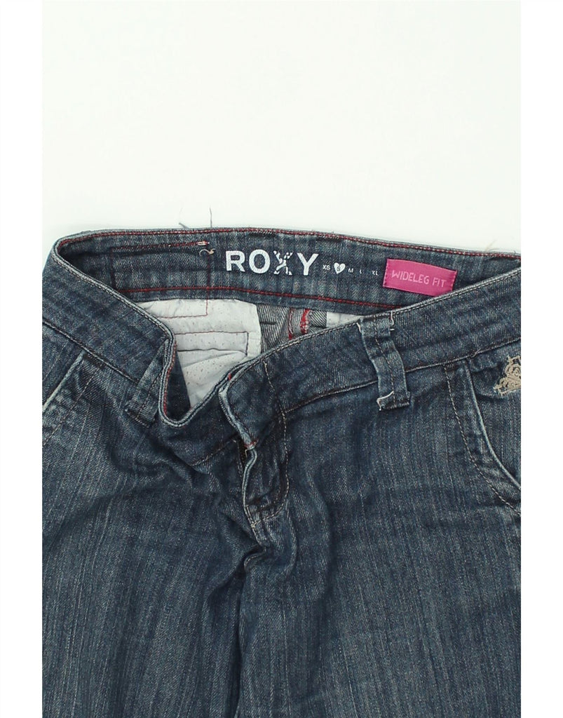 ROXY Womens Wideleg Fit Denim Shorts  Small W30 Blue Cotton | Vintage Roxy | Thrift | Second-Hand Roxy | Used Clothing | Messina Hembry 