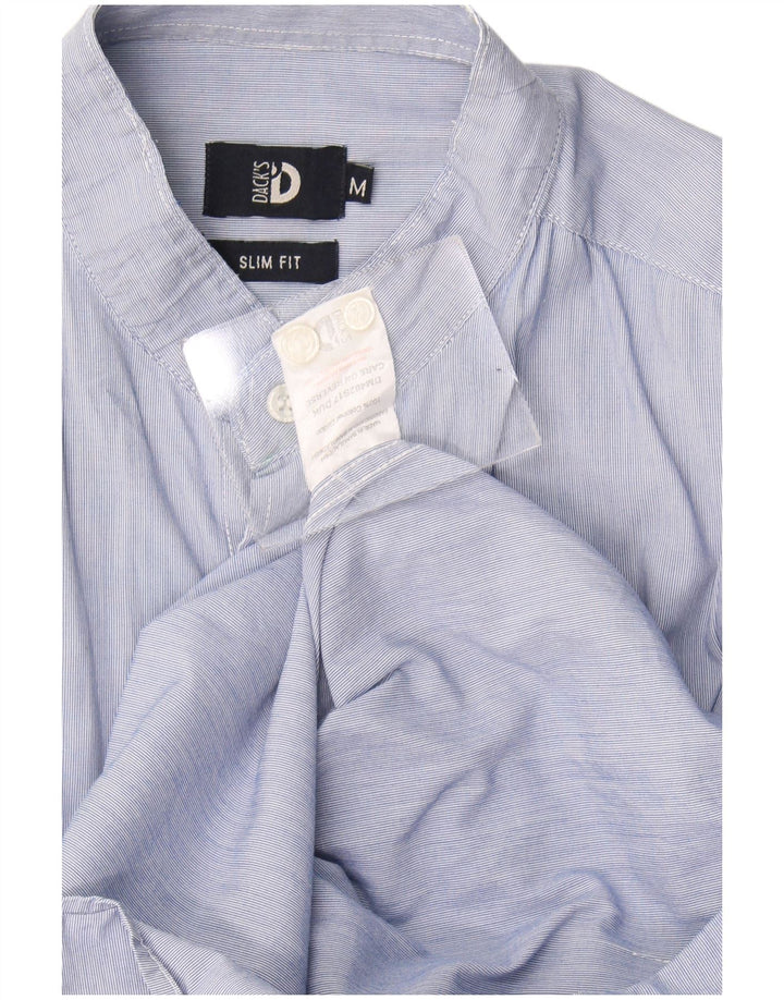 Dack's Mens Slim Fit Shirt Medium Blue Cotton