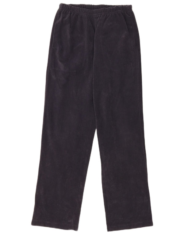 Diadora Womens Velour Tracksuit Trousers UK 8 Small Navy Blue Polyester
