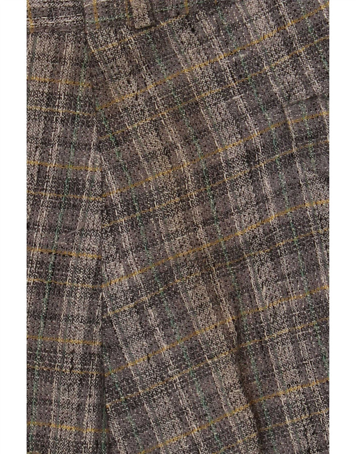 Ritt Mens Pegged Suit Trousers IT 50 Large W34 L33 Grey Check Polyester