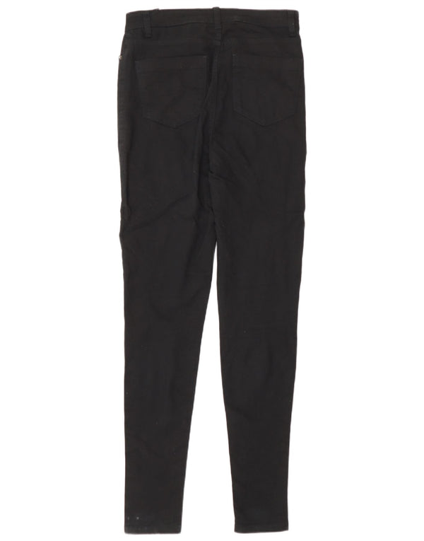 Marks & Spencer Womens Skinny Jeans UK 10 Small W28 L30 Black Cotton