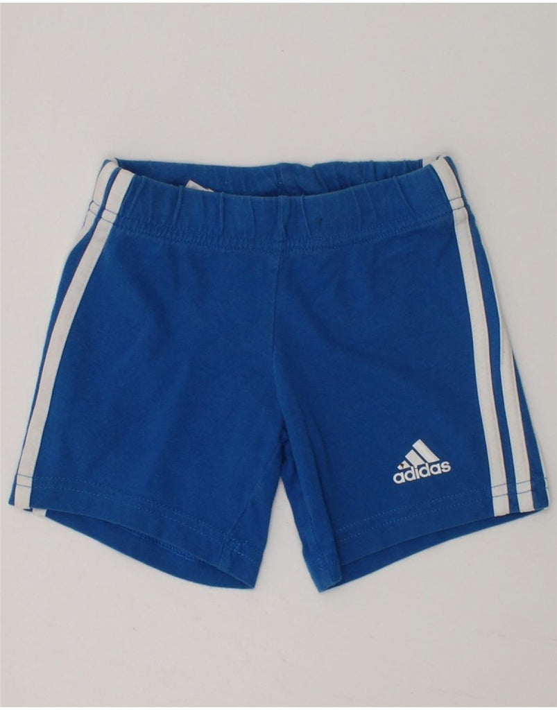 ADIDAS Baby Boys Shorts 9-12 Months Blue Cotton | Vintage Adidas | Thrift | Second-Hand Adidas | Used Clothing | Messina Hembry 