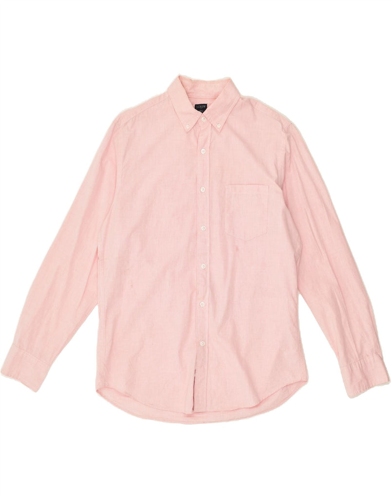 J. CREW Mens Shirt Medium Pink Cotton | Vintage J. Crew | Thrift | Second-Hand J. Crew | Used Clothing | Messina Hembry 