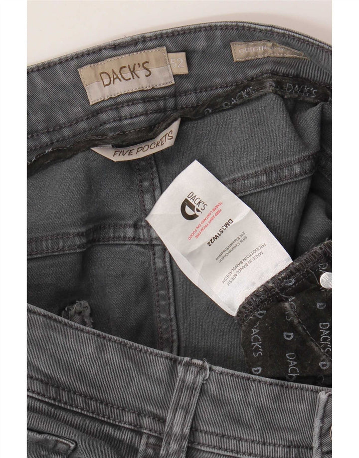 Dack's Mens Slim Jeans IT 52 XL W34 L31 Grey Cotton