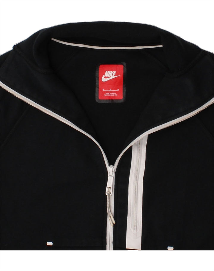 NIKE Womens Tracksuit Top Jacket UK 14 Medium Black Cotton Vintage Nike and Second-Hand Nike from Messina Hembry 