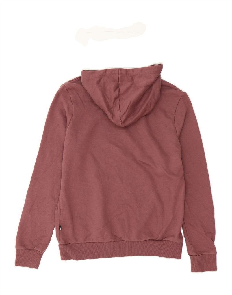 PUMA Womens Hoodie Jumper UK 14 Medium Maroon Cotton Vintage Puma and Second-Hand Puma from Messina Hembry 