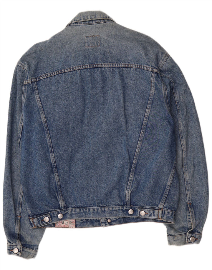 Rifle Mens Denim Jacket UK 40 Large Blue Cotton