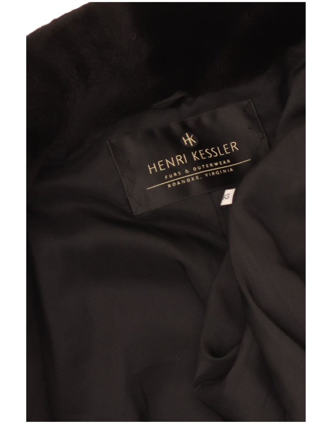 Vintage Womens Velvet Overcoat UK 12 Medium  Black